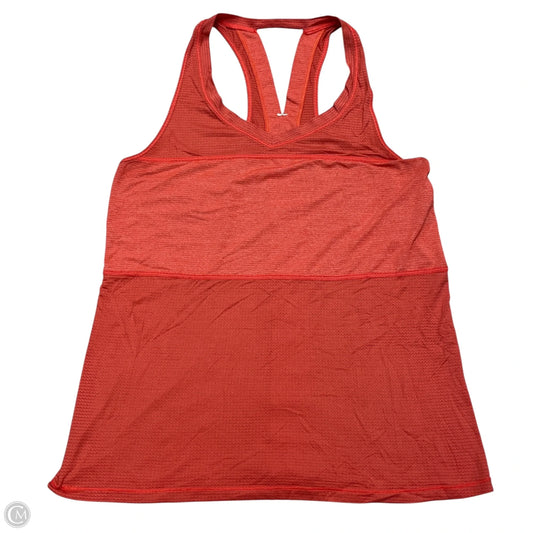 Athletic Tank Top By Lululemon In Red, Size: S