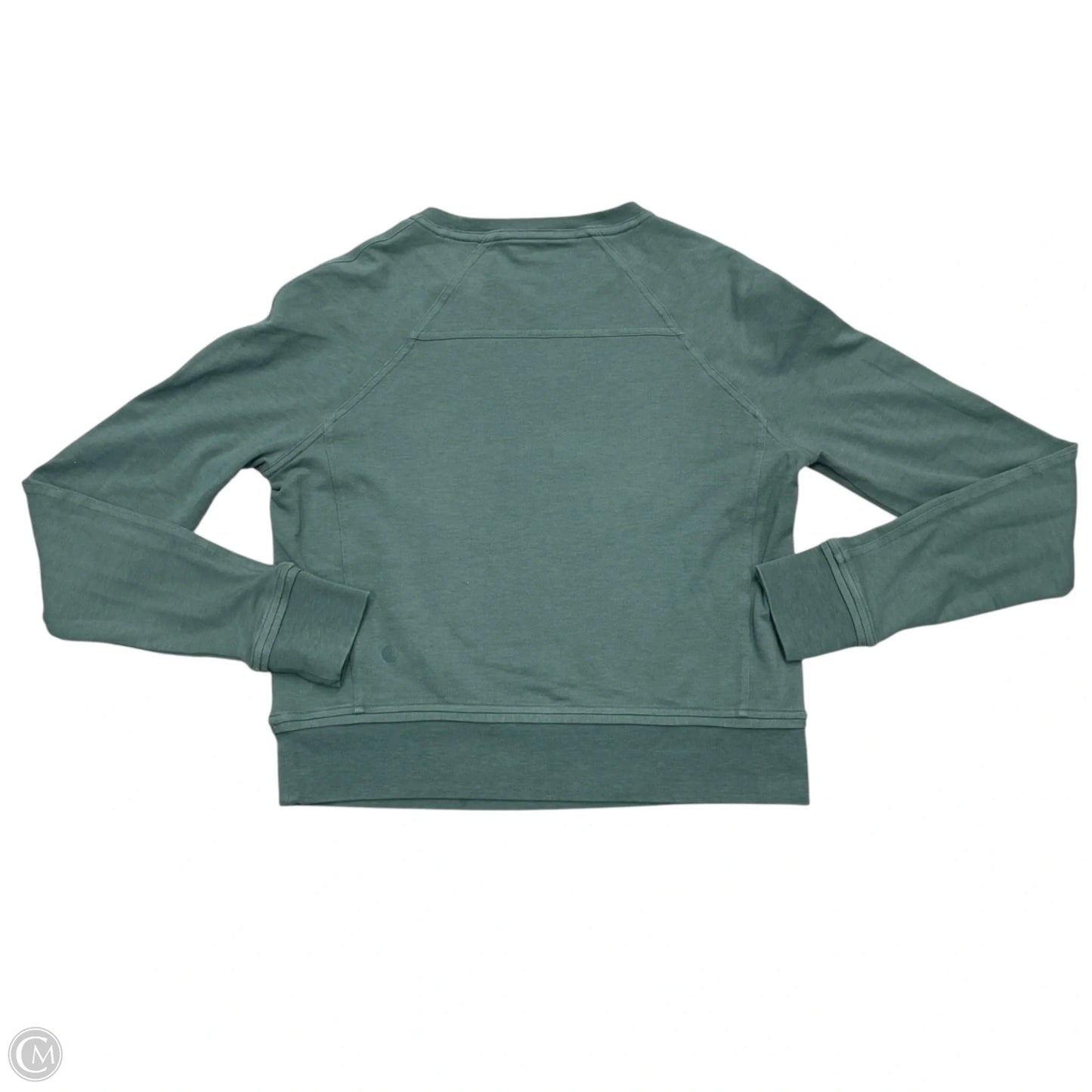 Athletic Top Long Sleeve Crewneck By Lululemon In Green, Size: S
