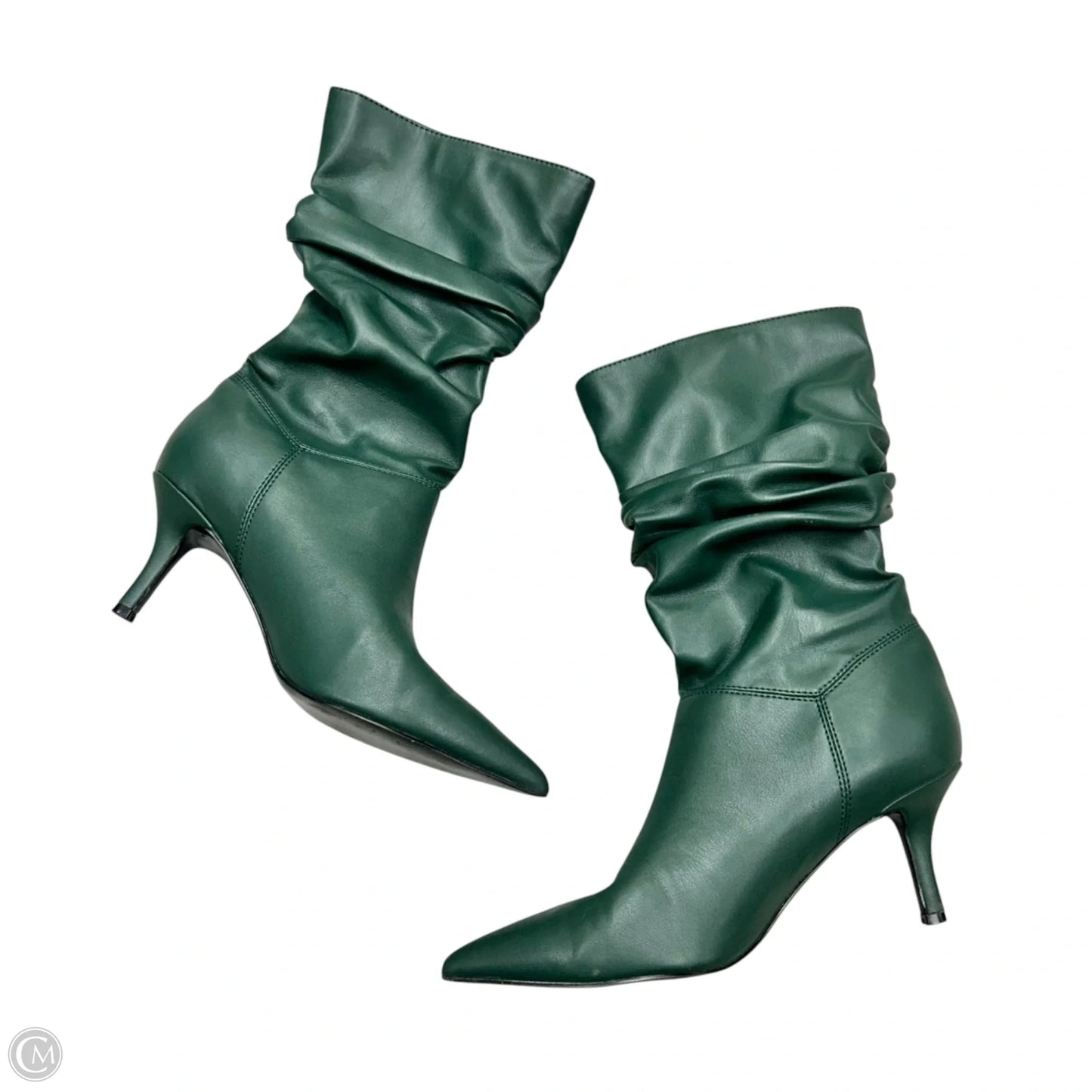 Boots Ankle Heels By Marc Fisher In Green, Size: 6.5