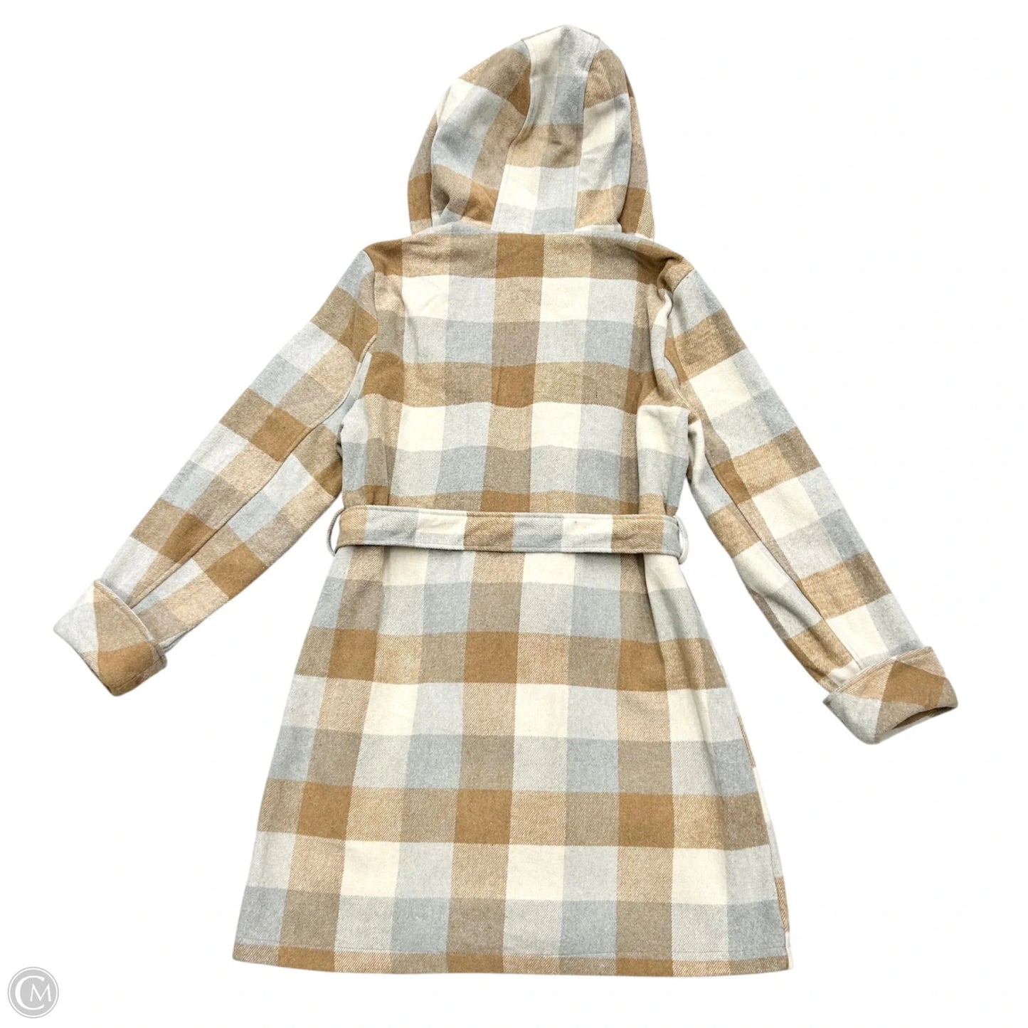 Coat Wool By A New Day In Grey & Tan, Size: Xl