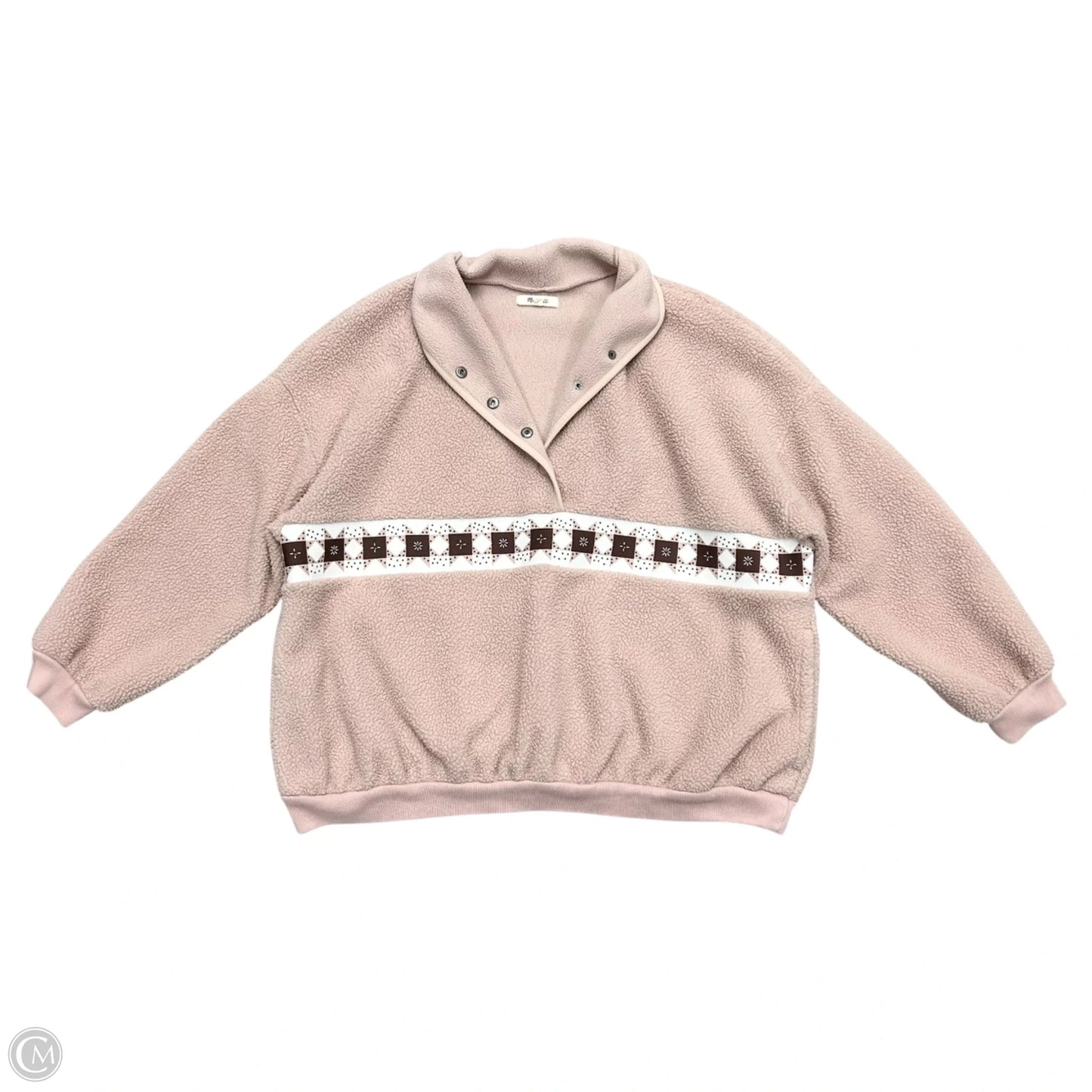 Jacket Fleece By Madewell In Pink, Size: M