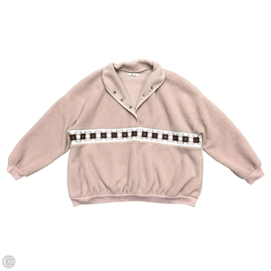 Jacket Fleece By Madewell In Pink, Size: M