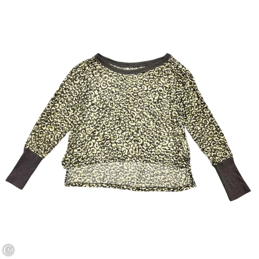 Top Long Sleeve By Pilcro In Animal Print, Size: L