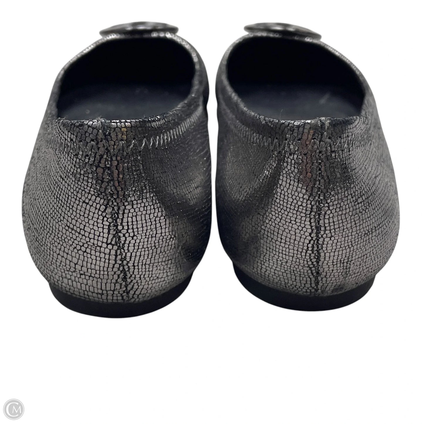 Shoes Designer By Tory Burch In Silver, Size: 7.5