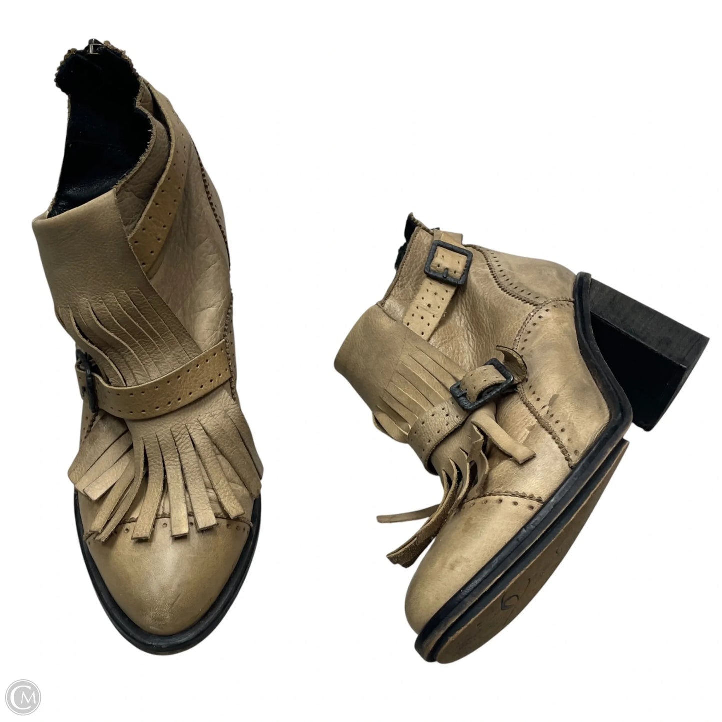 Boots Ankle Heels By Free People In Tan, Size: 8.5