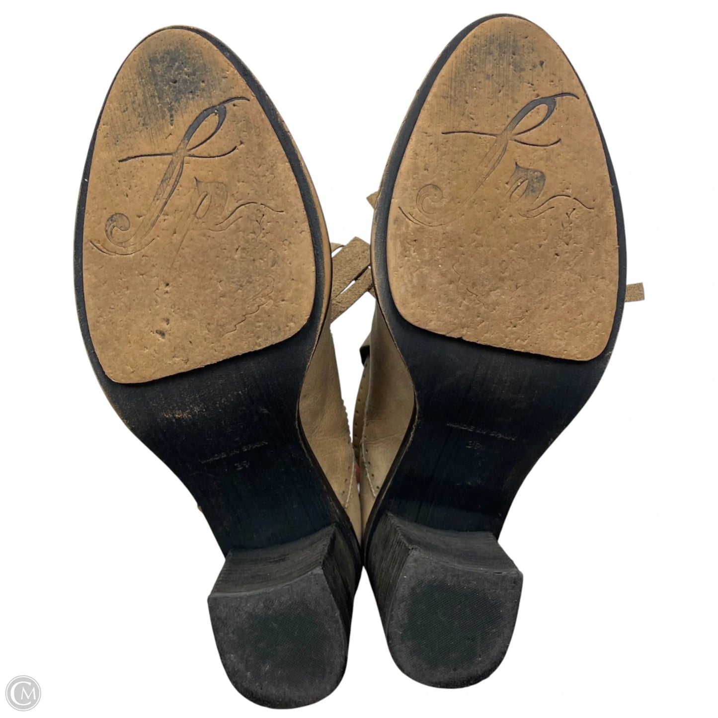 Boots Ankle Heels By Free People In Tan, Size: 8.5