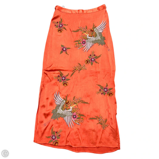 Skirt Midi By Maeve In Orange, Size: 0