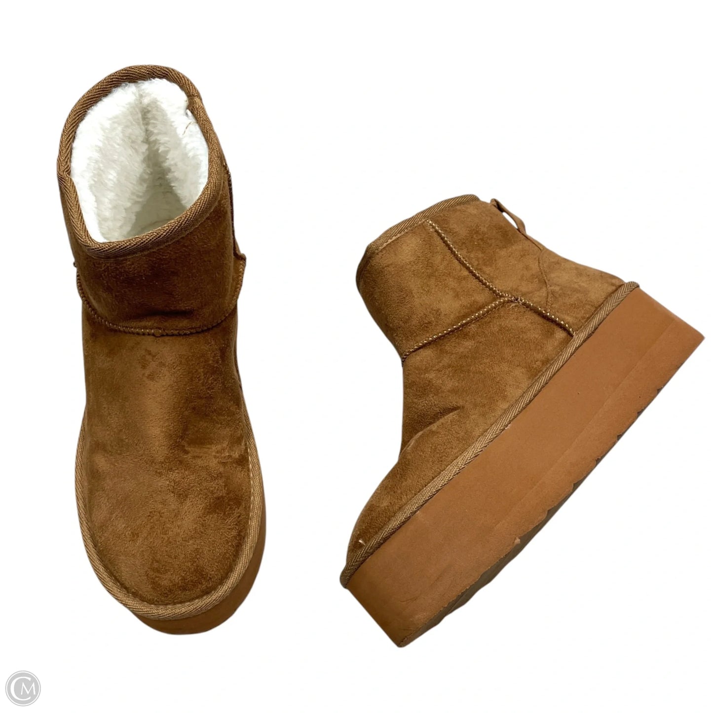 Boots Ankle Flats By Shoedazzle In Brown, Size: 8
