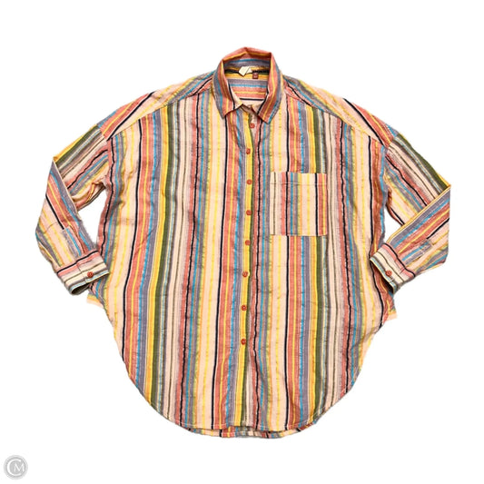 Top Long Sleeve By Pilcro In Striped Pattern, Size: Xxs/Xs