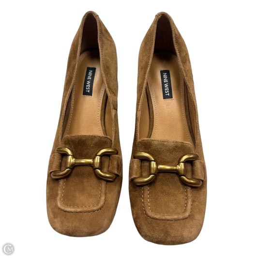 Shoes Heels Block By Nine West In Tan, Size: 8