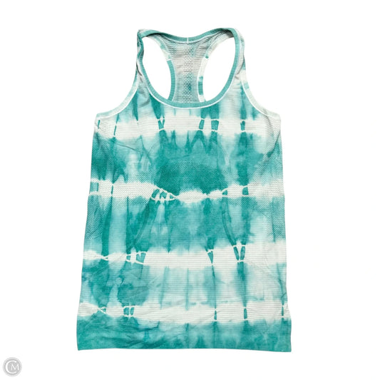 Athletic Tank Top By Lululemon In Blue & White, Size: S
