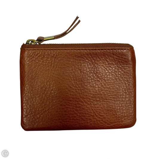 Coin Purse Leather By Madewell, Size: Medium