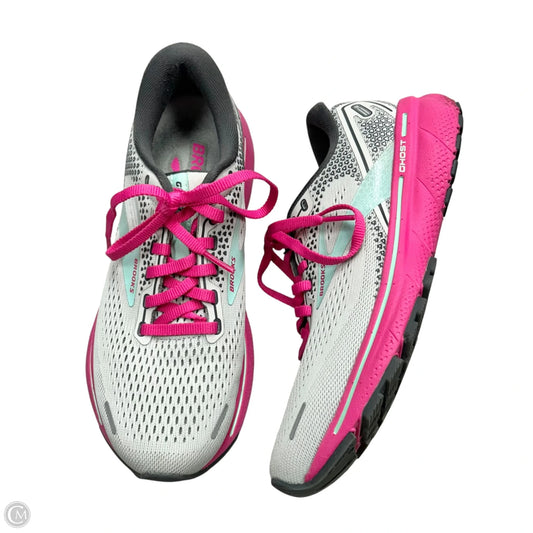 Shoes Athletic By Brooks In Green & Pink, Size: 7.5