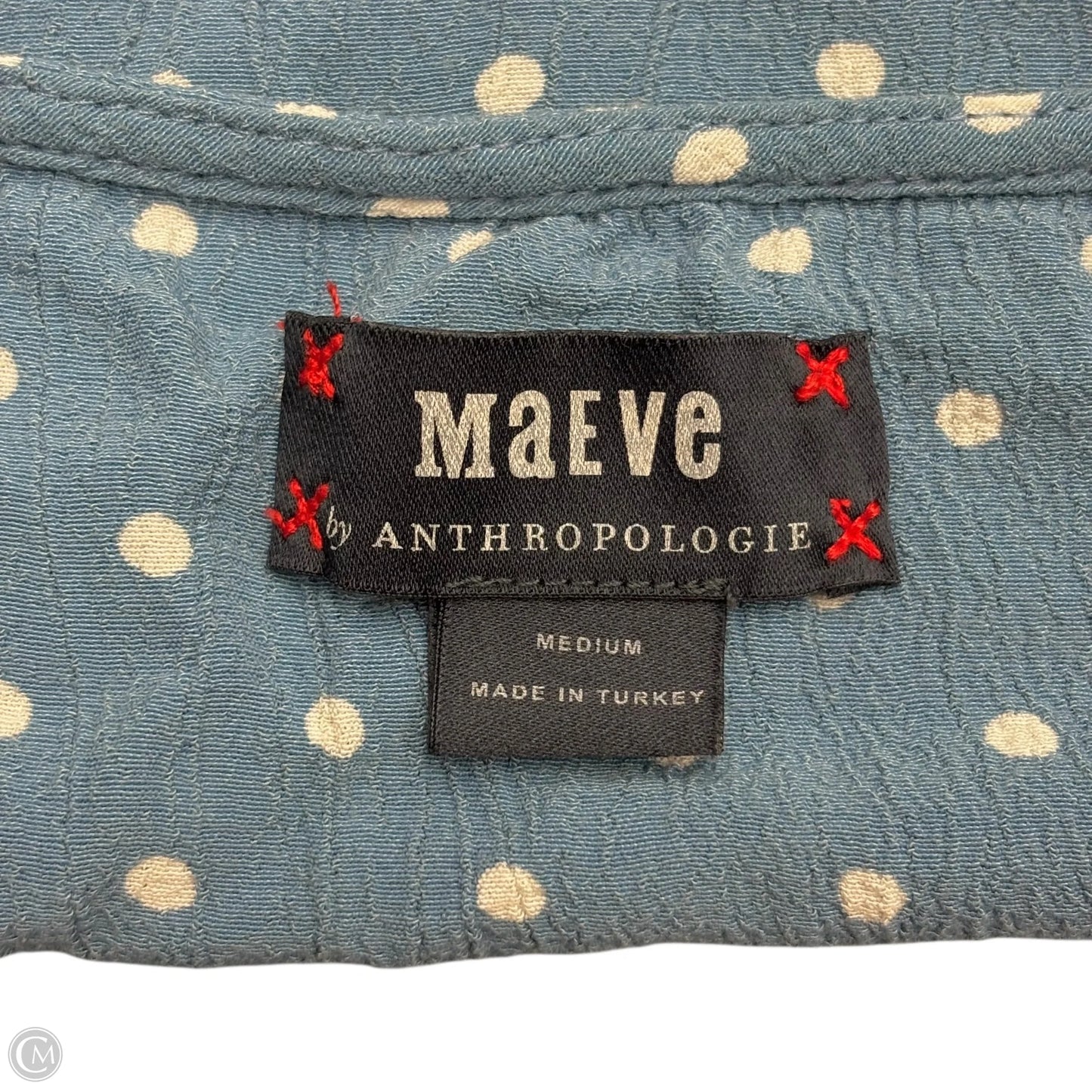 Dress Casual Short By Maeve In Polkadot Pattern, Size: M