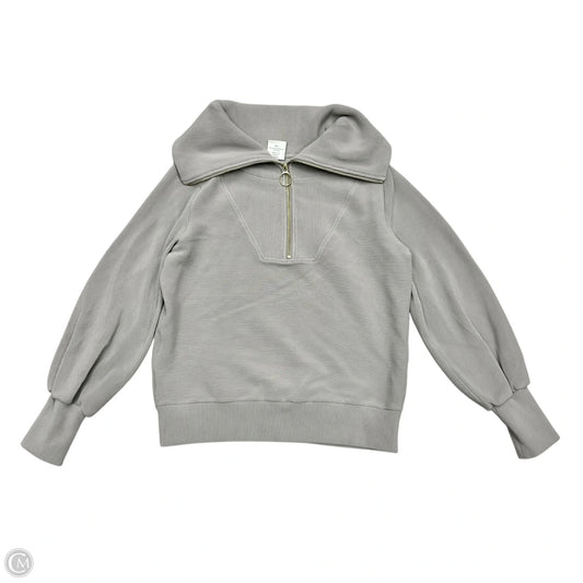 Athletic Sweatshirt Collar By Varley In Grey, Size: S