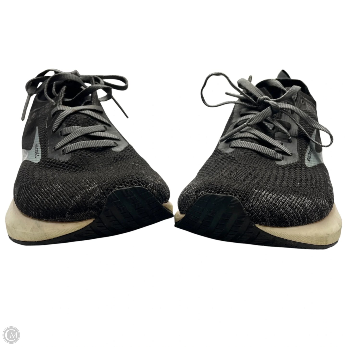 Shoes Athletic By Brooks In Black & Grey, Size: 9