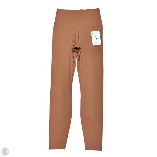Athletic Leggings By Nike Apparel In Orange, Size: S