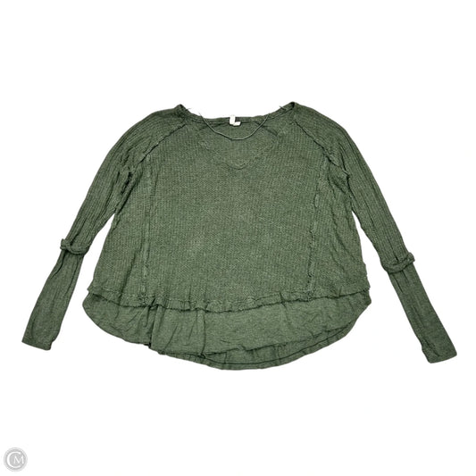 Top Long Sleeve By We The Free In Green, Size: Xs
