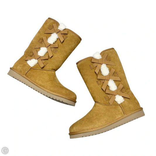 Boots Mid-calf Flats By Koolaburra By Ugg In Tan, Size: 11