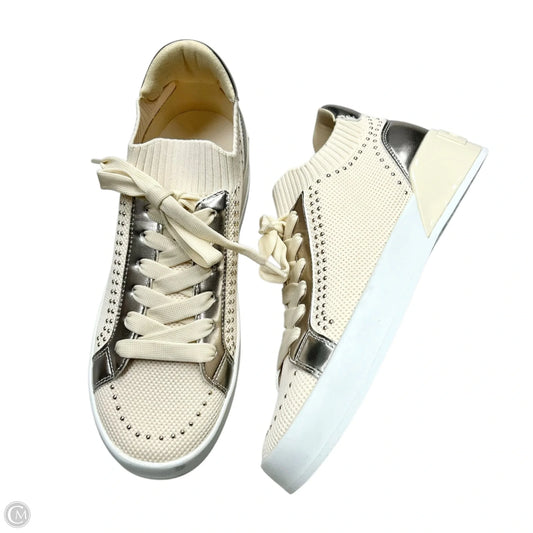 Shoes Sneakers By Dkny In Cream, Size: 8