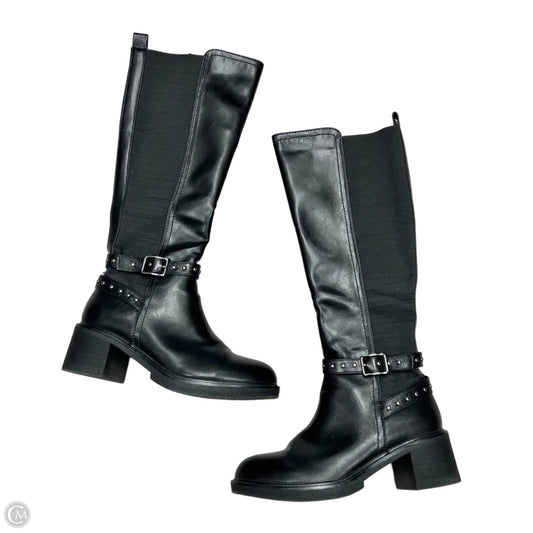 Boots Mid-calf Flats By Spring Step In Black, Size: 8.5