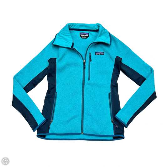 Athletic Jacket By Patagonia In Teal, Size: S