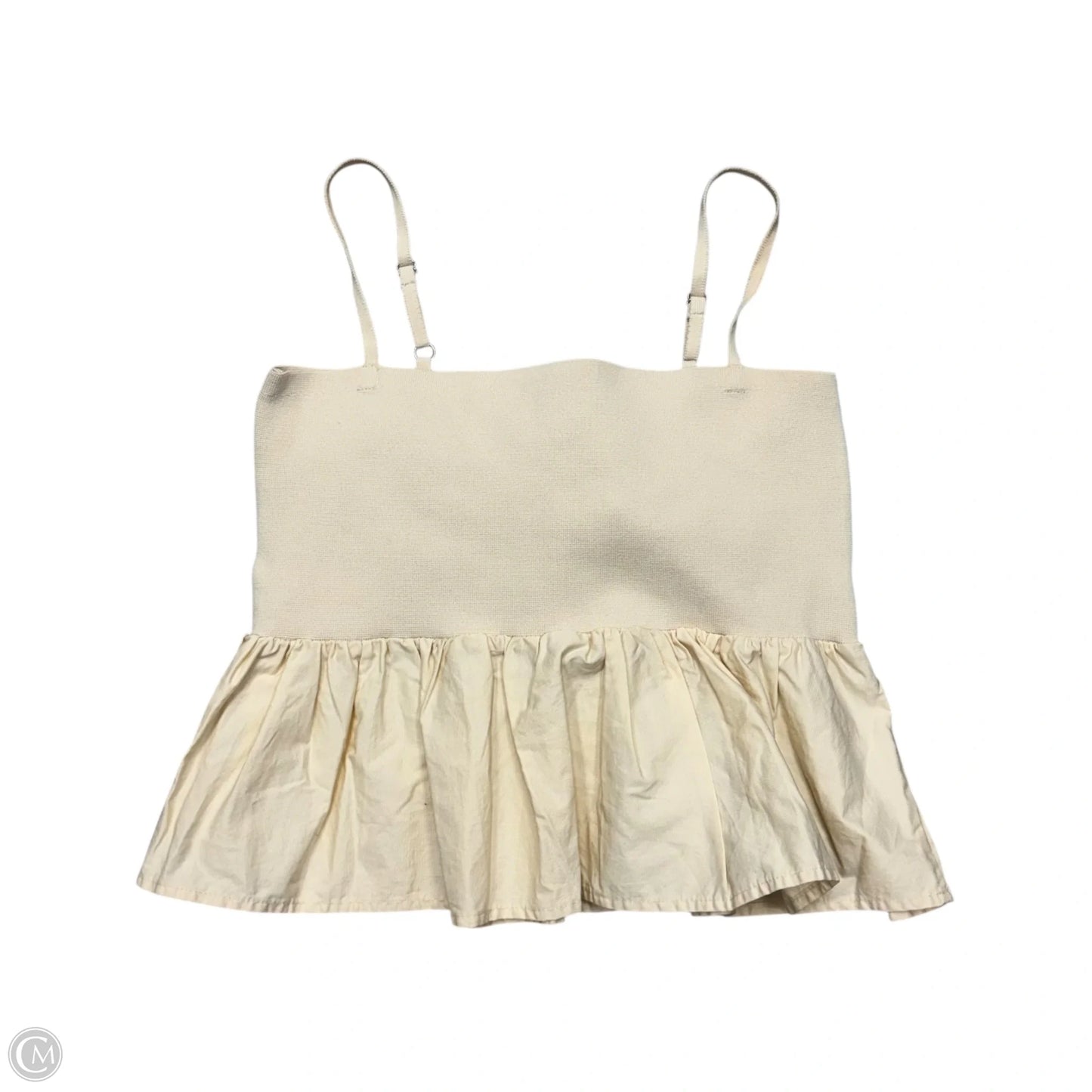 Top Sleeveless By Mable In Black & Cream, Size: M