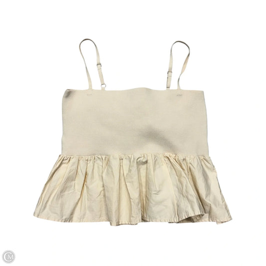 Top Sleeveless By Mable In Black & Cream, Size: M