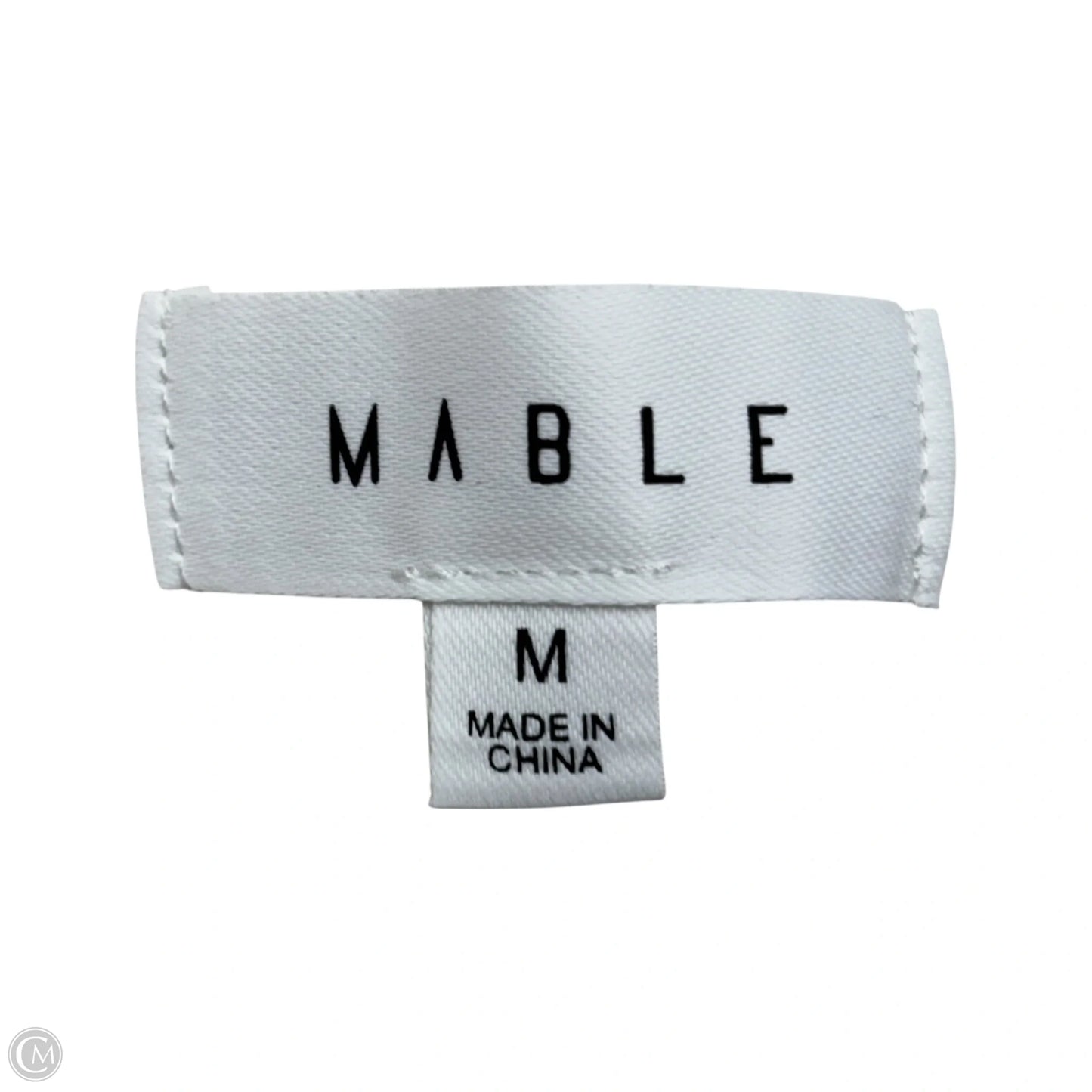 Top Sleeveless By Mable In Black & Cream, Size: M