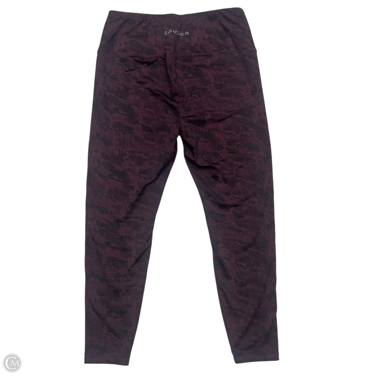Athletic Leggings By Spyder In Purple, Size: Xl
