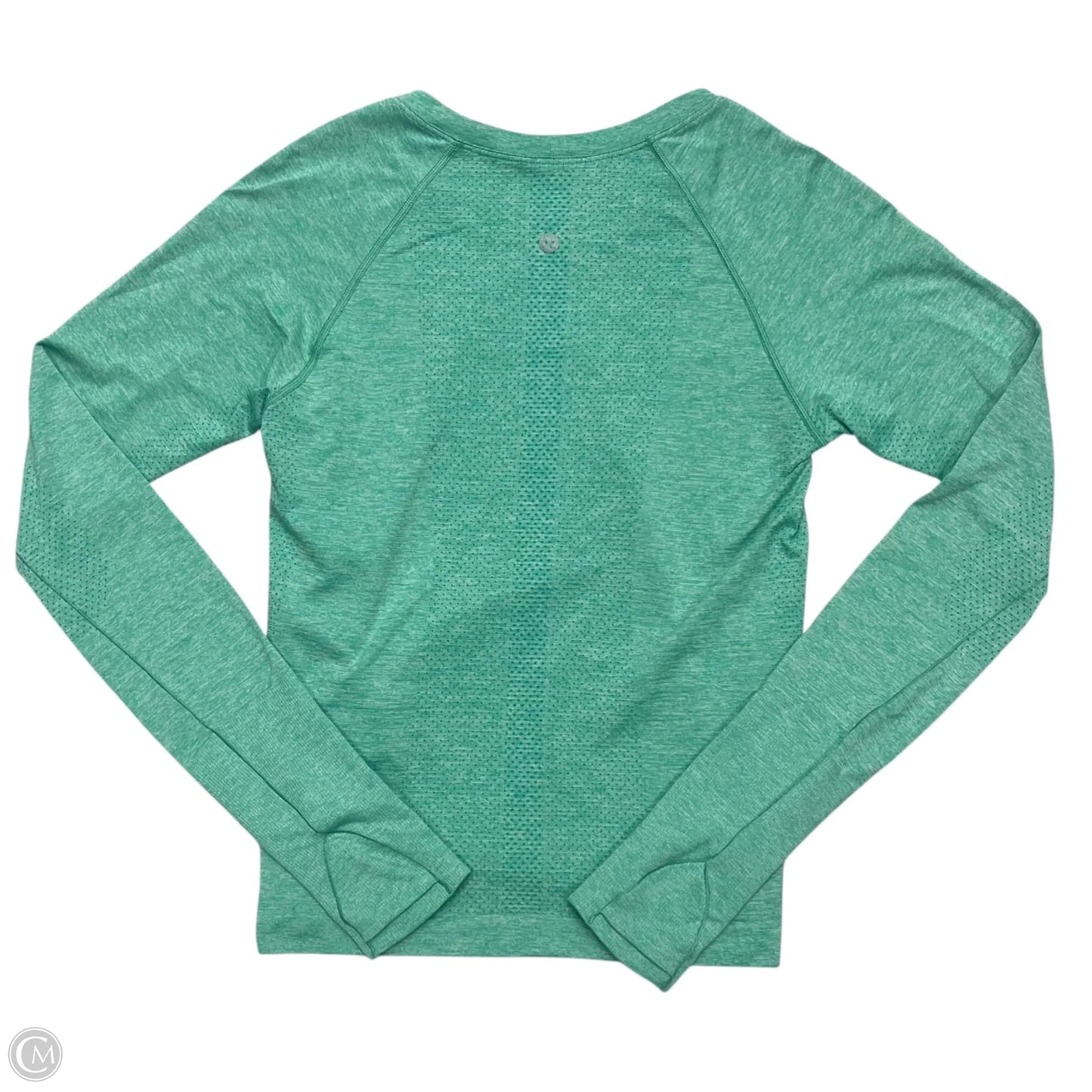 Athletic Top Long Sleeve Crewneck By Lululemon In Green, Size: S