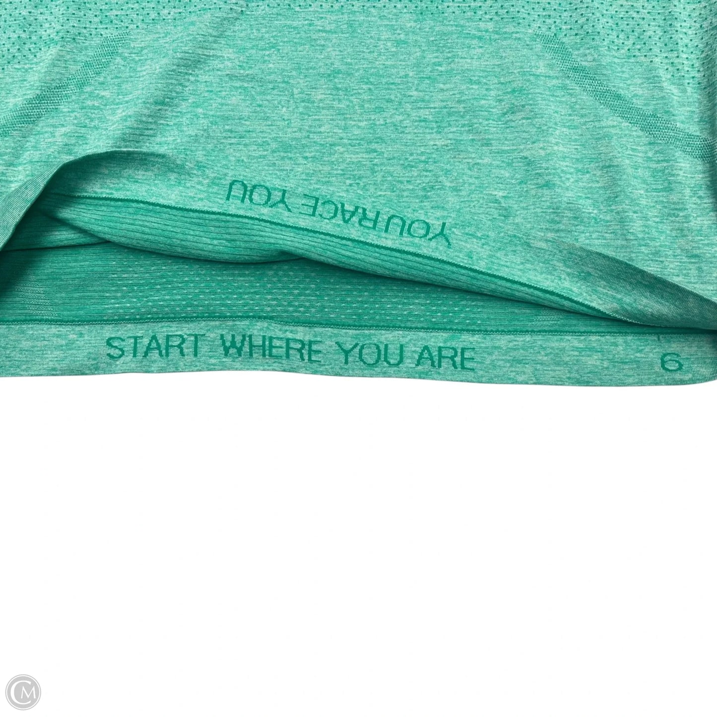 Athletic Top Long Sleeve Crewneck By Lululemon In Green, Size: S