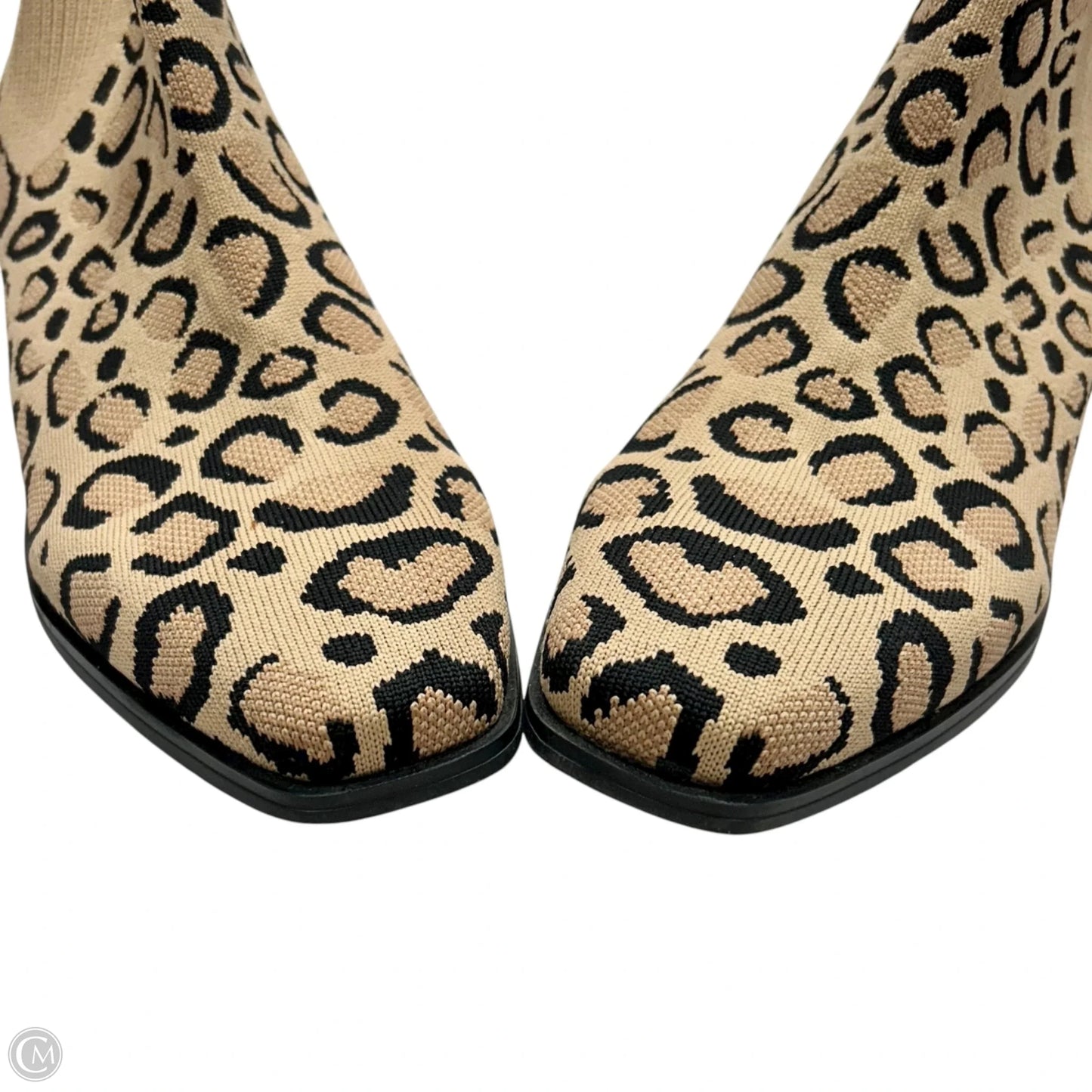 Boots Ankle Flats By Vivaia In Leopard Print, Size: 10