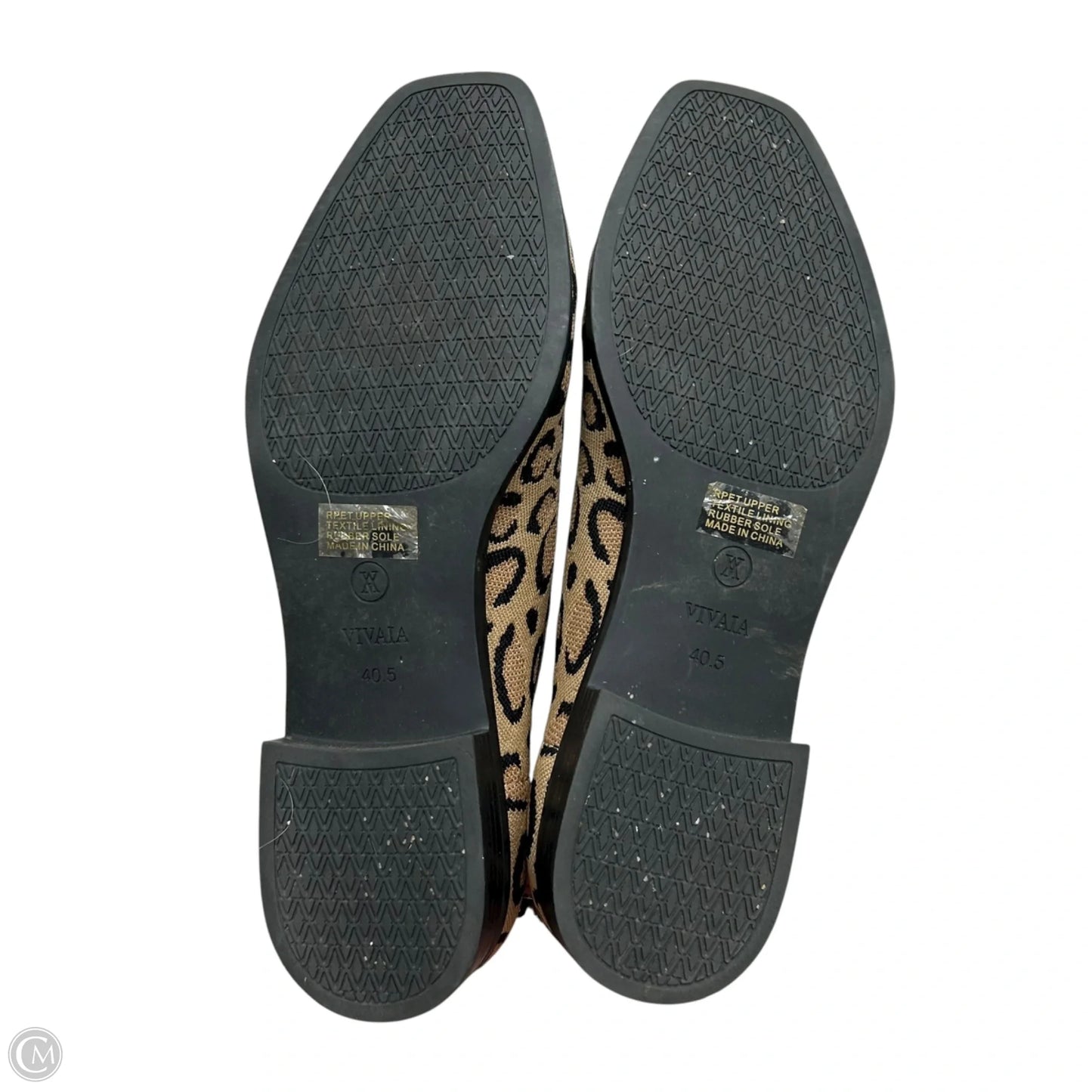 Boots Ankle Flats By Vivaia In Leopard Print, Size: 10