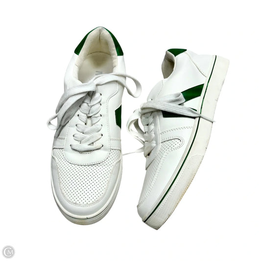 Shoes Sneakers By Mia In Green & White, Size: 8.5