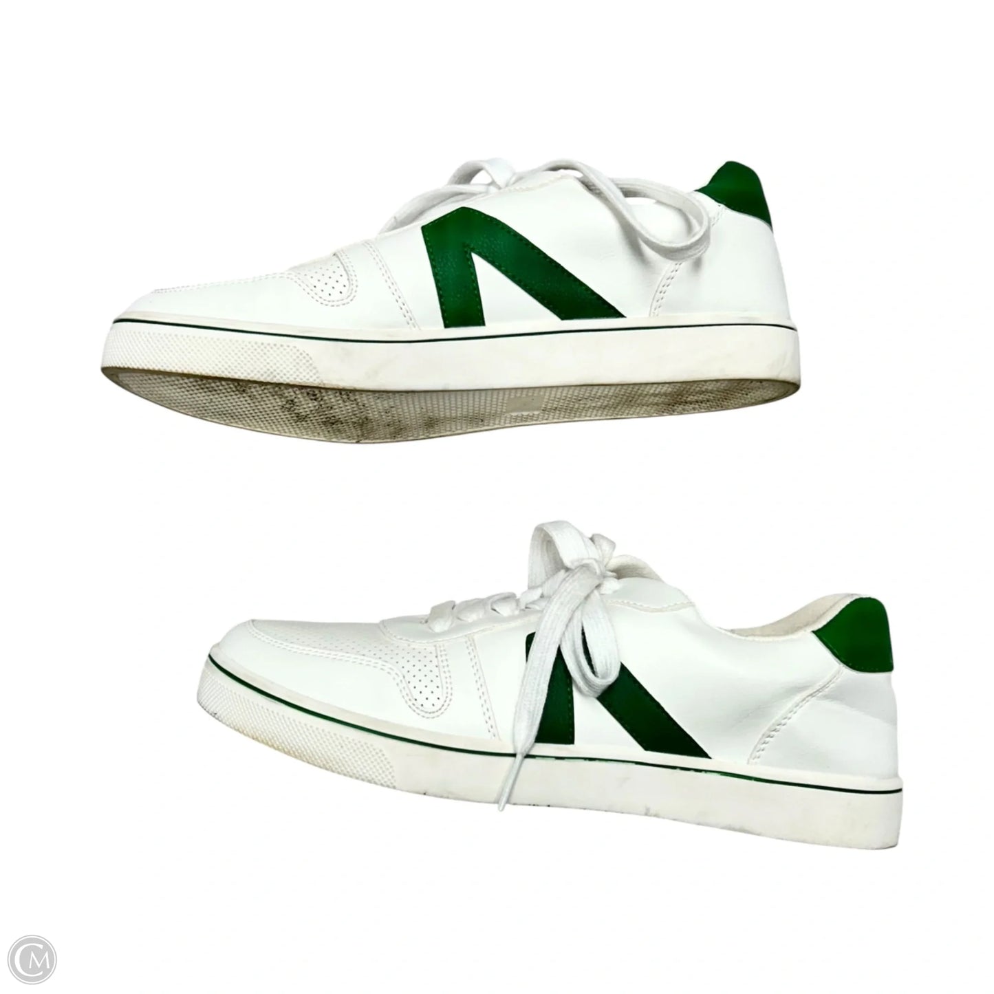 Shoes Sneakers By Mia In Green & White, Size: 8.5