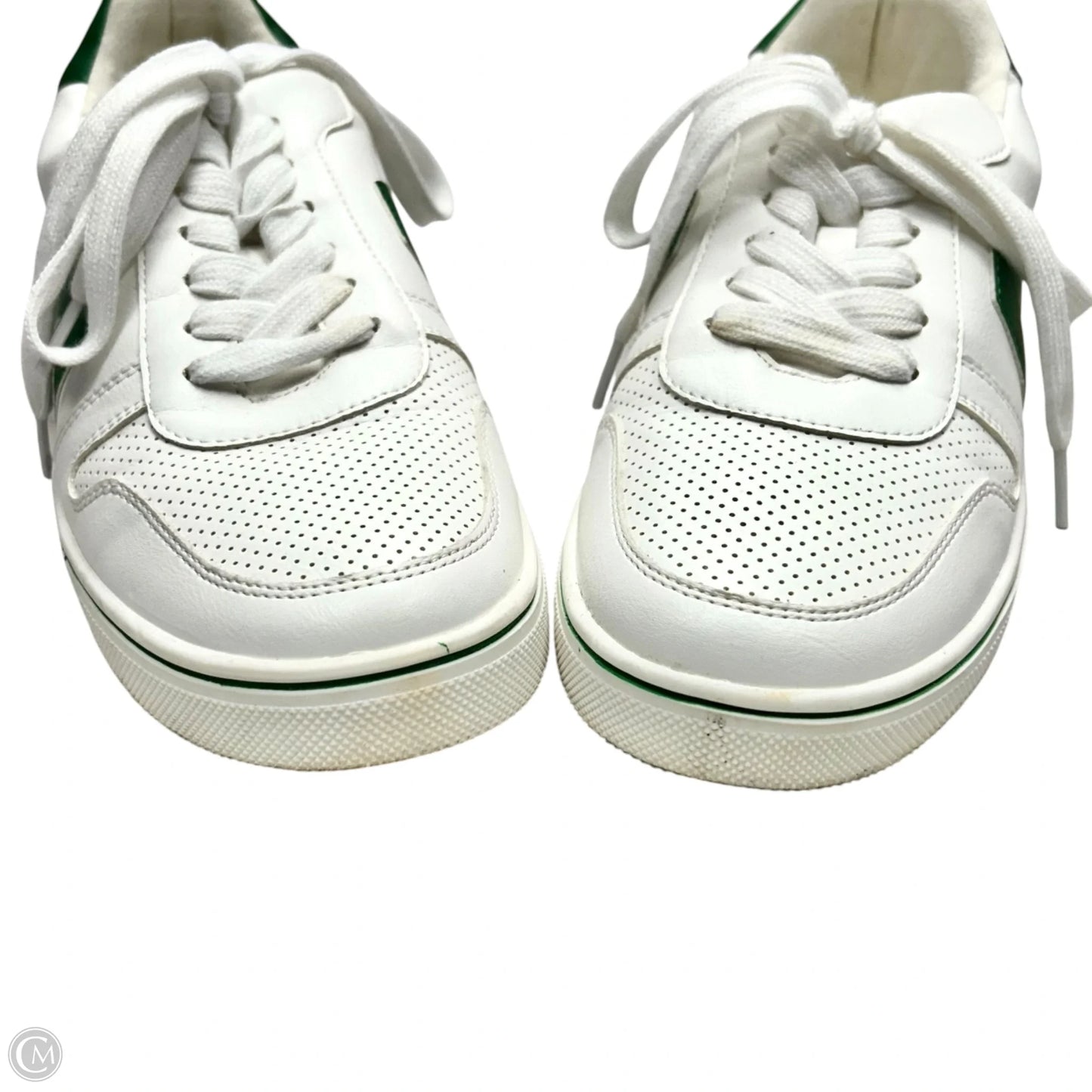 Shoes Sneakers By Mia In Green & White, Size: 8.5
