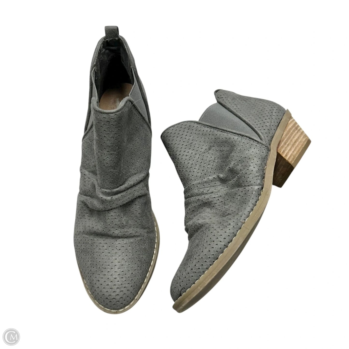 Boots Ankle Flats By Report In Grey, Size: 8.5