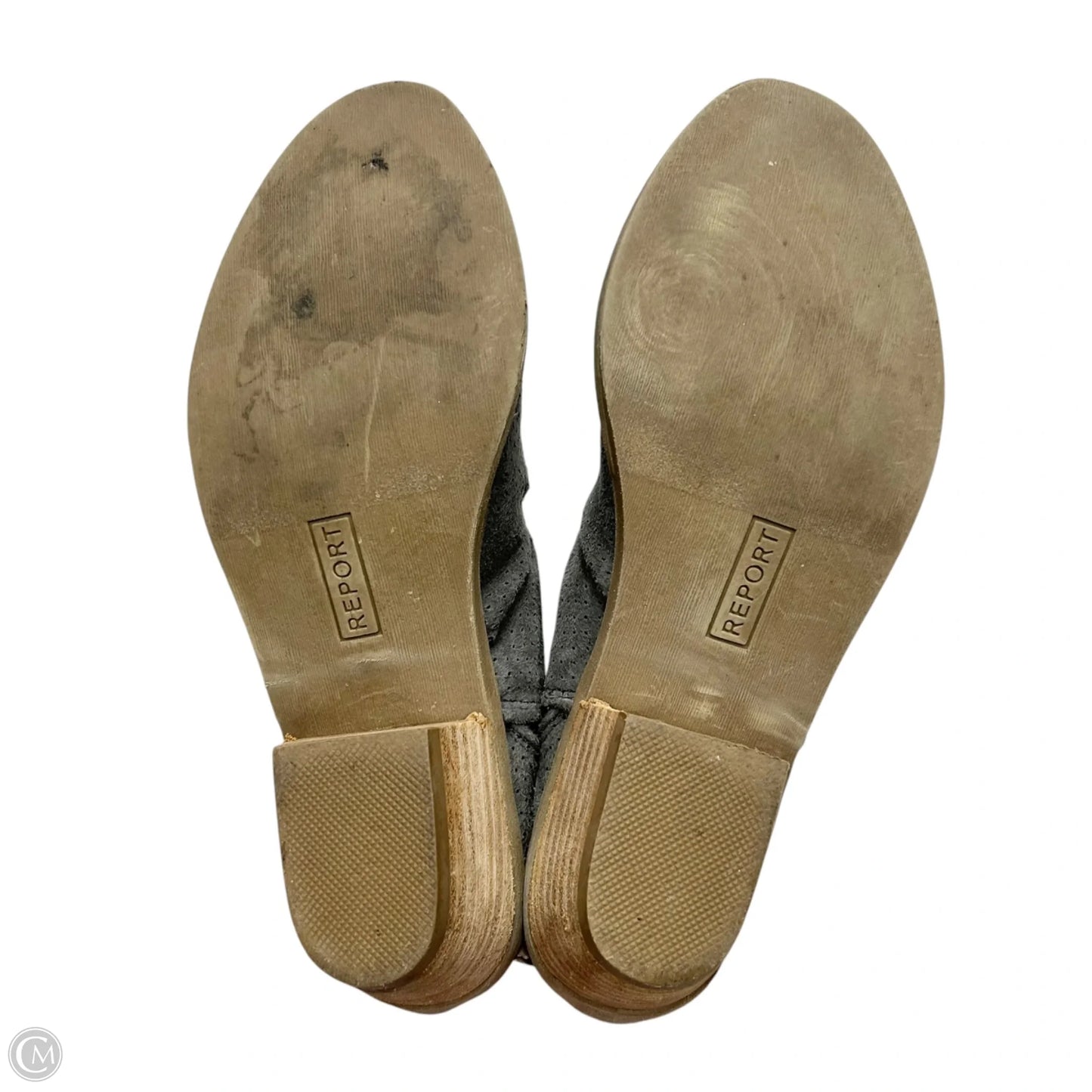 Boots Ankle Flats By Report In Grey, Size: 8.5