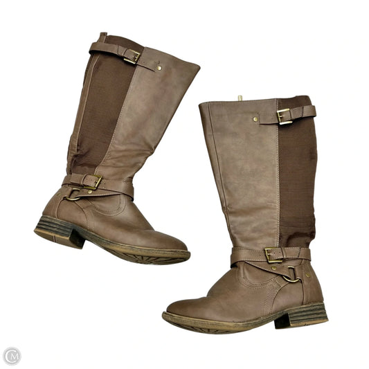 Boots Knee Flats By Lane Bryant In Brown, Size: 8