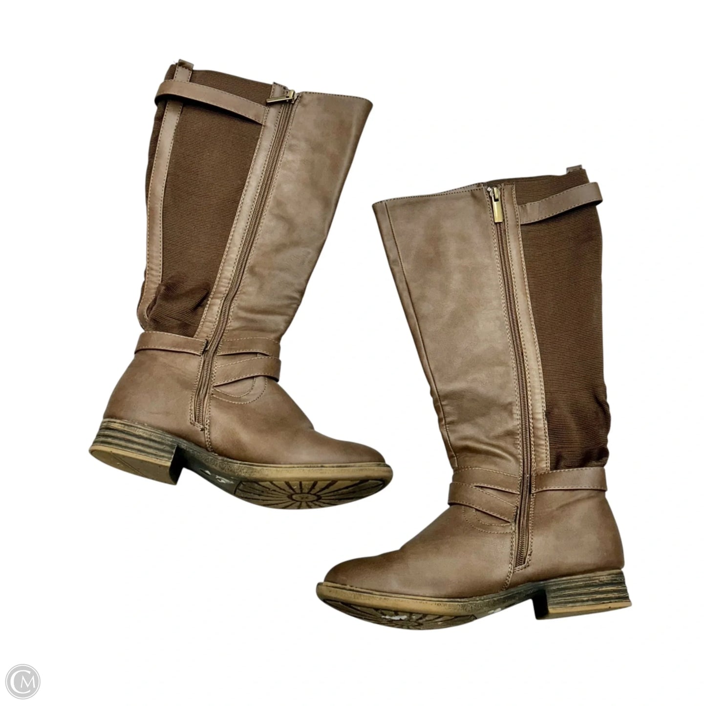 Boots Knee Flats By Lane Bryant In Brown, Size: 8