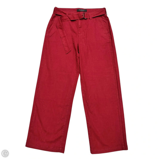 Jeans Wide Leg By Liverpool In Red Denim, Size: 4