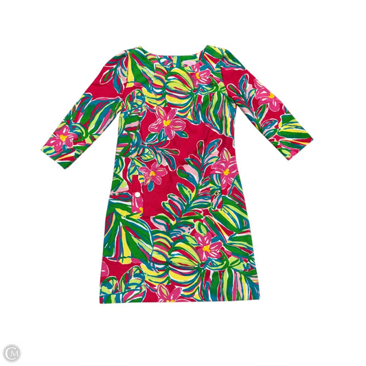 Dress Designer By Lilly Pulitzer In Green & Pink, Size: M