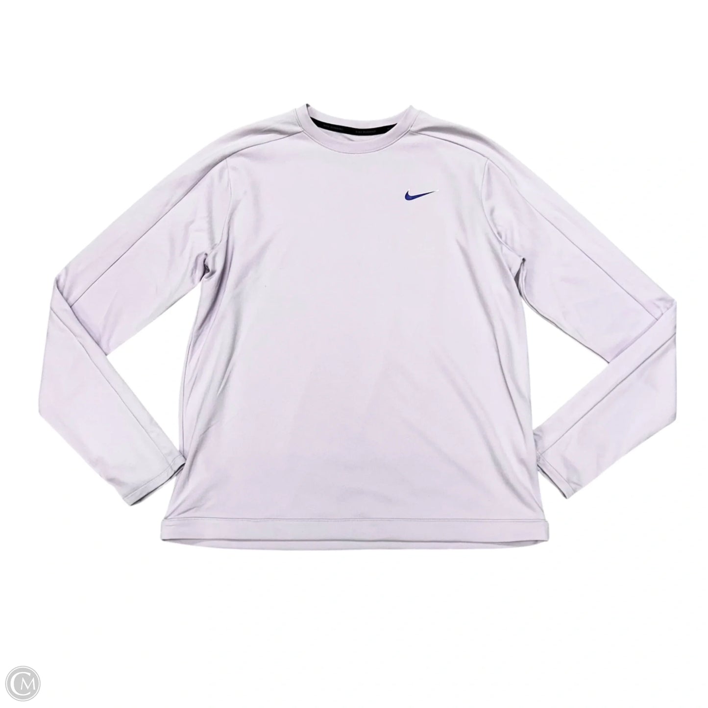 Athletic Top Long Sleeve Crewneck By Nike Apparel In Purple, Size: L