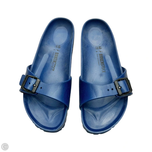 Sandals Flats By Birkenstock In Blue, Size: 9.5