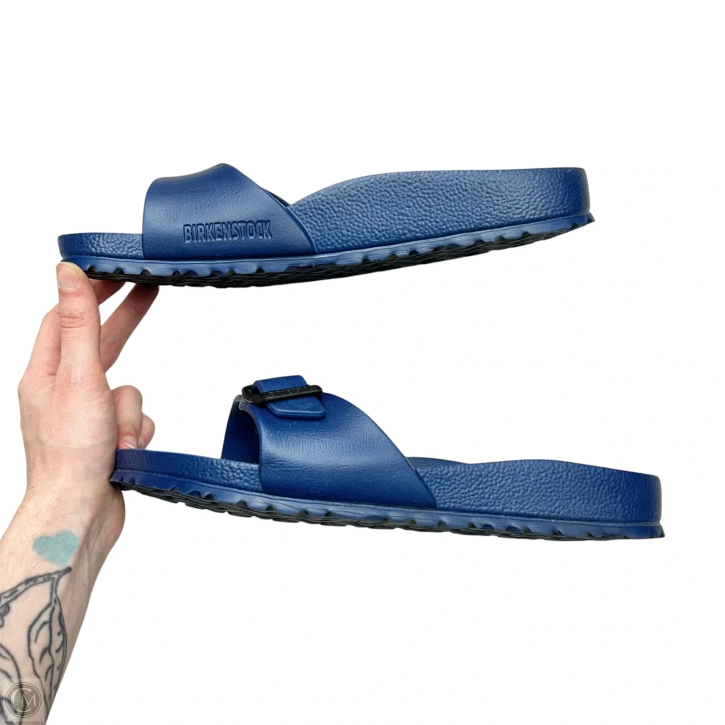 Sandals Flats By Birkenstock In Blue, Size: 9.5