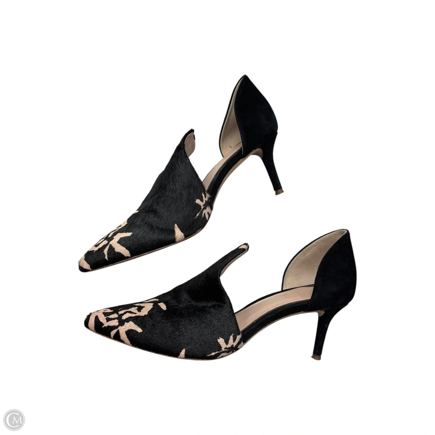 Shoes Heels Kitten By Ad & Daughters In Black & Pink, Size: 6.5