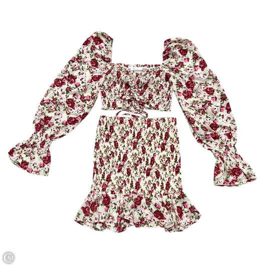 Skirt Set 2pc By Starlow In Floral Print, Size: S