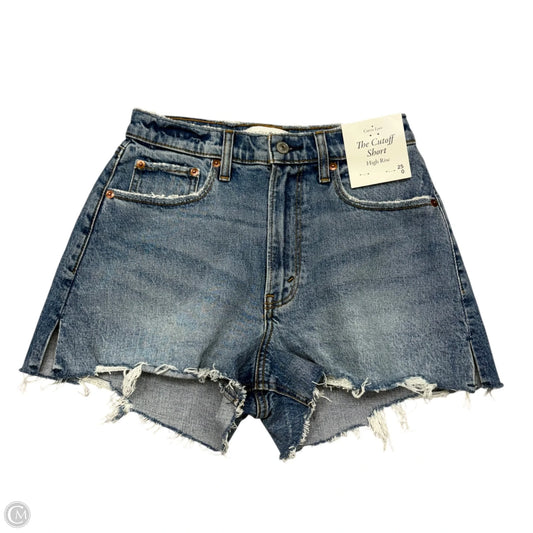 Shorts By Abercrombie And Fitch In Blue Denim, Size: 0