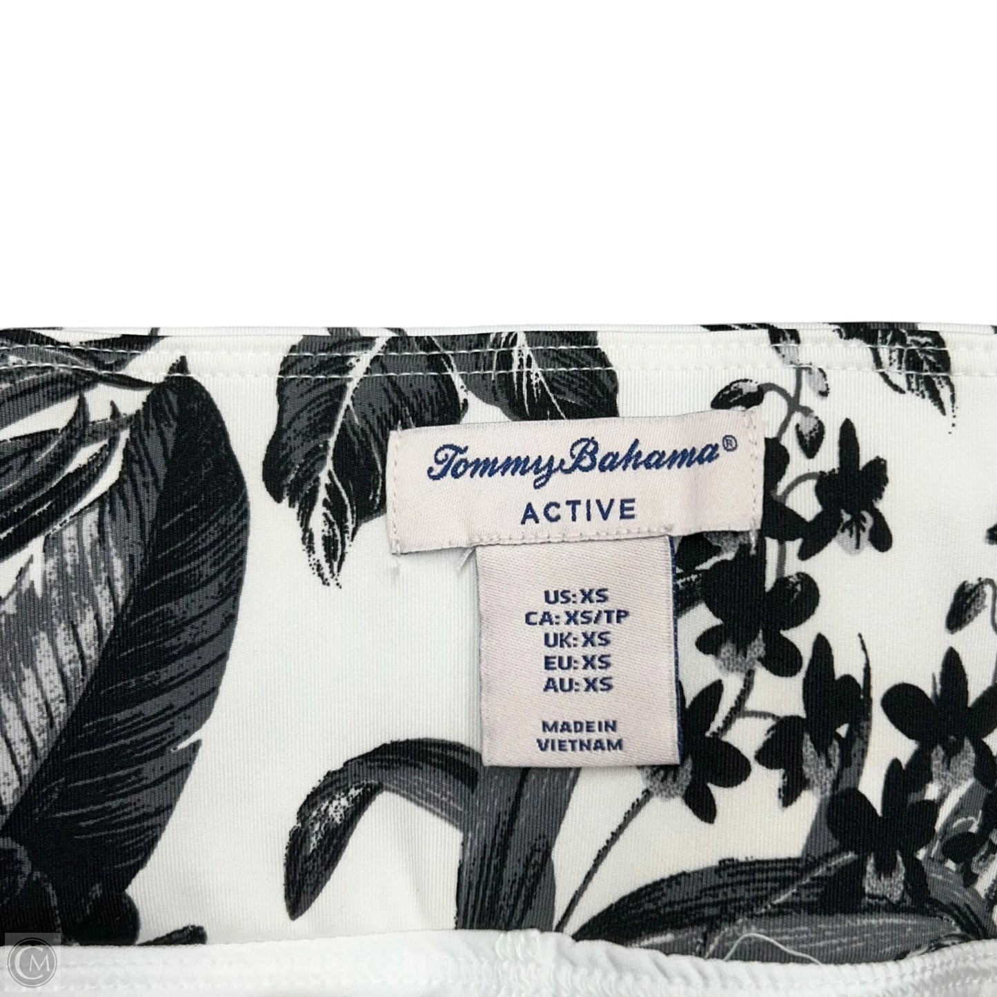 Athletic Skort By Tommy Bahama In Black & White, Size: Xs